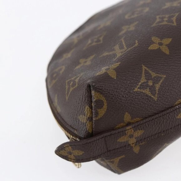LOUIS VUITTON Monogram Trousse Demi Ronde Cosmetic Pouch M47520 LV Auth BA7198 - Picture 3 of 16
